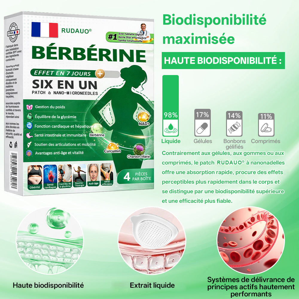 𝐁𝐨𝐮𝐭𝐢𝐪𝐮𝐞 𝐨𝐟𝐟𝐢𝐜𝐢𝐞𝐥𝐥𝐞 | 🇫🇷🏥𝐏𝐚𝐭𝐜𝐡 𝐦𝐢𝐜𝐫𝐨𝐧𝐞𝐞𝐝𝐥𝐞 𝐍𝐚𝐧𝐨 𝑹𝑼𝑫𝗔𝗨𝗢® 𝐁𝐞𝐫𝐛𝐞𝐫𝐢𝐧𝐞 𝟔-𝐞𝐧-𝟏 | ✅ 𝐒𝐨𝐮𝐭𝐞𝐧𝐮 𝐩𝐚𝐫 𝐥𝐚 𝐬𝐜𝐢𝐞𝐧𝐜𝐞 | 𝐅𝐨𝐫𝐦𝐮𝐥𝐞 𝟔-𝐞𝐧-𝟏 | 𝐑é𝐬𝐮𝐥𝐭𝐚𝐭𝐬 𝐞𝐧 𝟕 𝐣𝐨𝐮𝐫𝐬 🏅