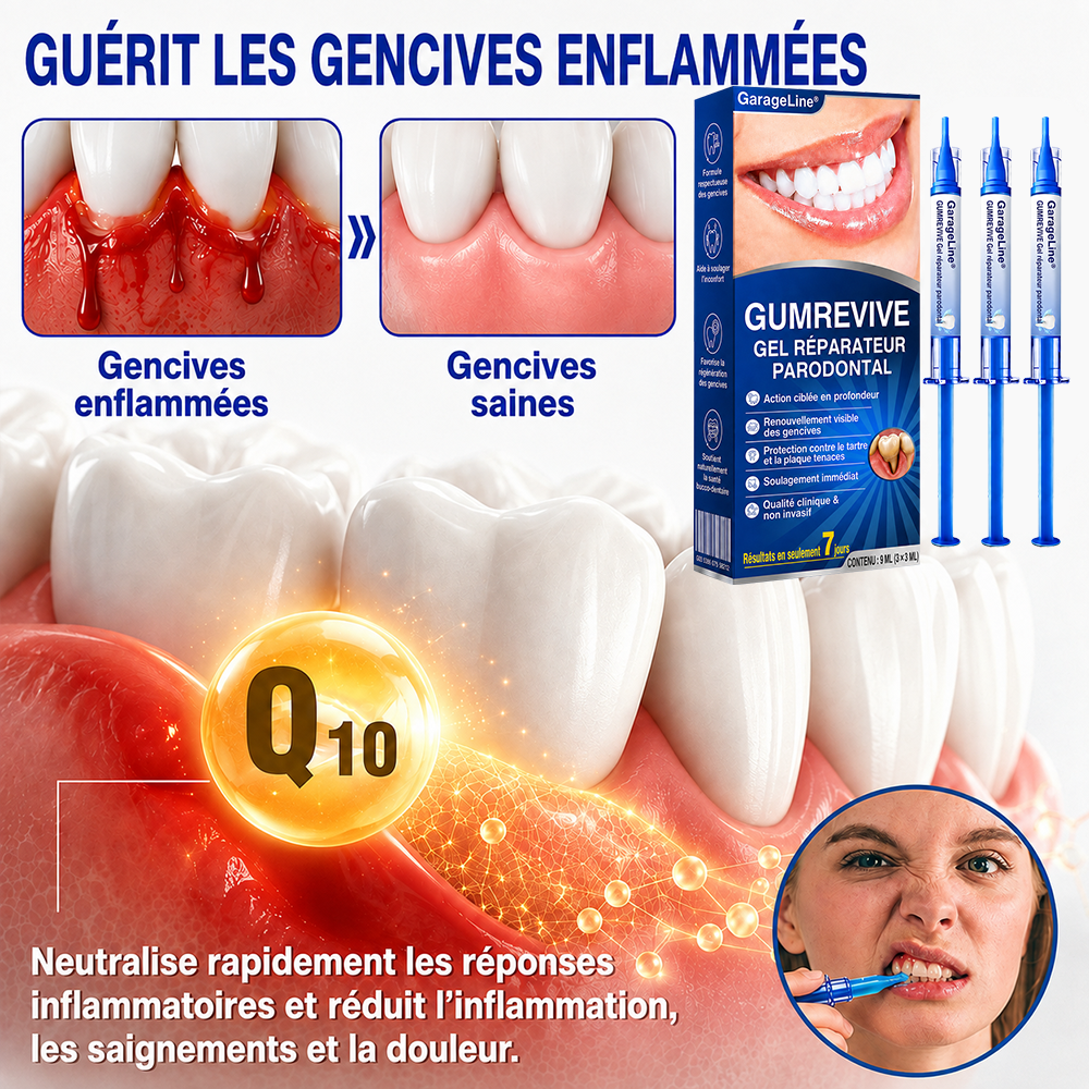 🇫🇷⚡GarageLine® GumRevive – Le Gel Avancé pour des Gencives Plus Saines et un Sourire Éclatant